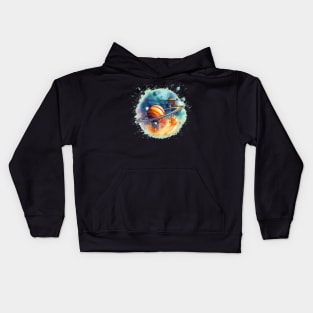 Planetary Space City Glitch Kids Hoodie